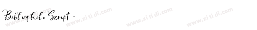 Bibliophile Script字体转换 Bibliophile Script字体转换